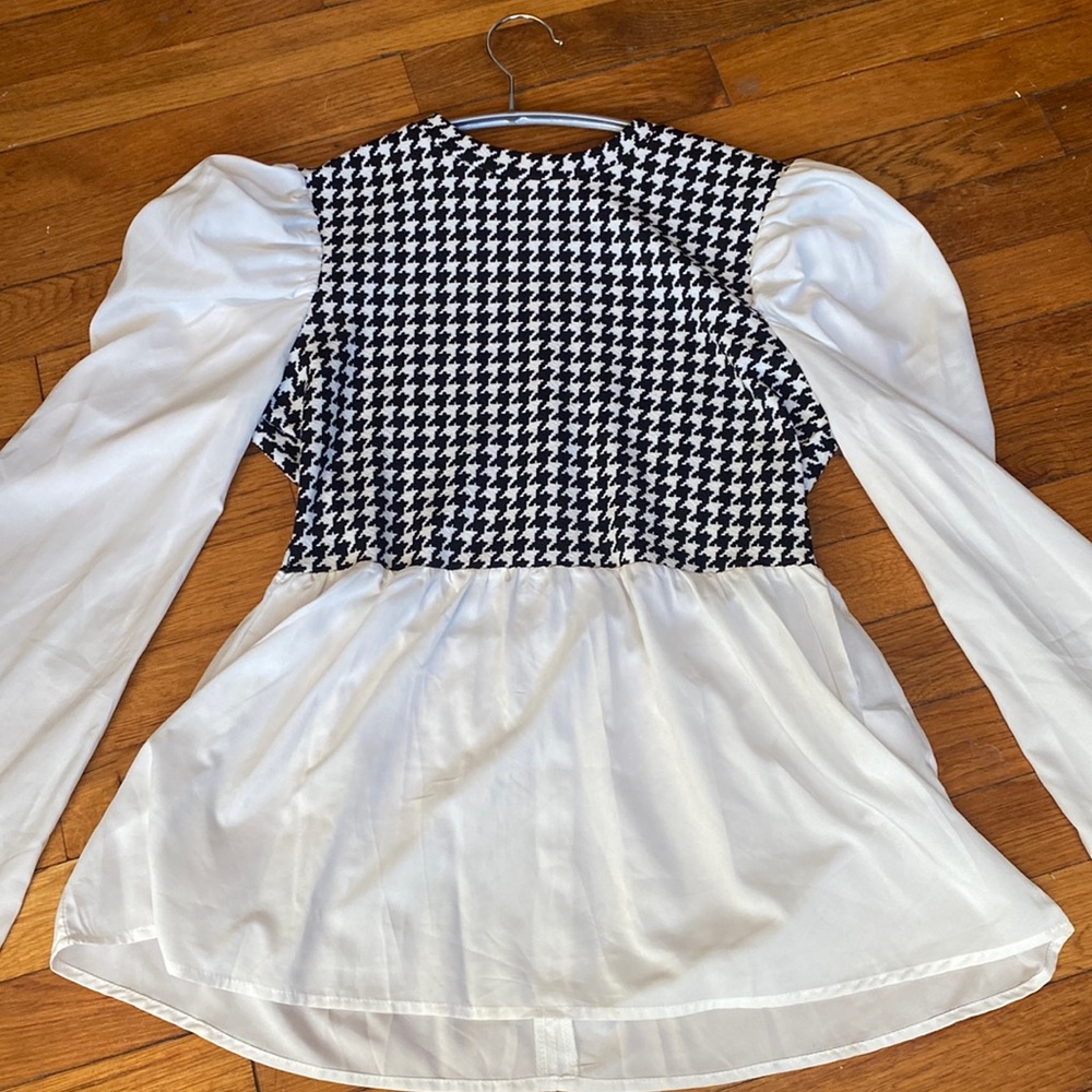 Houndstooth blouse Medium